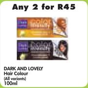 Dark And Lovely Hair Colour(All variants)-2 x 100ml