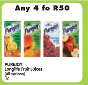 Purejoy Longlife Fruit Juices (All variants)-4x1L