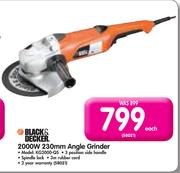 Black & Decker 2000W 230mm Angle Grinder KG2000-QS