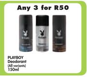 Playboy Deodorant (All Variants)-3x150ml
