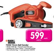 Black & Decker 720W 75mm Belt Sander KA86-QS