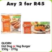 Quorn Hot Dog Or Veg Burger-2x250/270g