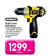 Stanley 10.8V Li-Ion Drill Driver SMKOIOLB-QW-Each