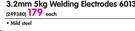 Tradeweld 3.2mm 5Kg Welding Electrodes 6013-Per Pack