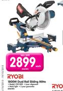 Ryobi 1800W Dual Rail Sliding Mitre CSS1800-Each