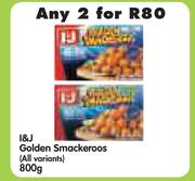 I&J Golden Smackeroos(All Variants)-2 x 800g