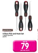 Mastercraft 4 Piece Pick And Hook Set-Per Set