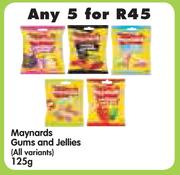 Maynards Gums And Jellies (All Variants)-5x125g