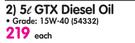 Castrol 5L GTX Diesel Oil-Each