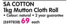 Shield Sa Cotton 1Kg Mutton Cloth Roll-Each