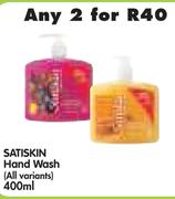 Satiskin Hand Wash(All Variants)-2x400ml