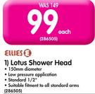 Ellies Lotus Shower Head-Each