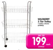Wildberry 3 Tier Trolley-Each
