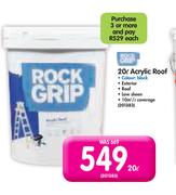 Rock Grip 20L Acrylic Roof