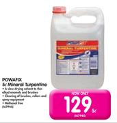 Powafix 5Ltr Mineral Turpentine-Each
