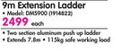 Gravity 9m Extension Ladder DMS780