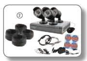 Swann 720AHD 4 Channel 4 Camera 500GB Hard Drive 1000TVL Cameras Kit SWDVK-4444004