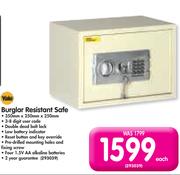 Yale Burglar Resistant Safe-350mmx250mmx250mm
