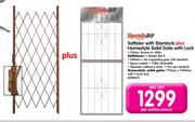 Saftidor With Slamlock Plus Homestyle Solid Gate With Lock