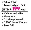 Radiants 22W 5 Foot LED Tube