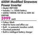 Ellies 600W Modified Sinewave Power Inverter FBIT1000