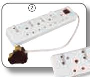 Ellies 8 Way Surge Protected Multi-Plug