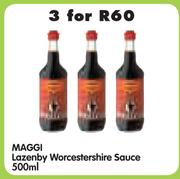 Maggi Lazenby Worcestershire Sauce-3x500ml