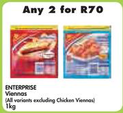 Enterprise Viennas(All Variants Excluding Chichen Viennas)-2x1kg