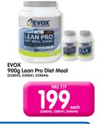 Evox 900g Lean Pro Diet Meal-Each