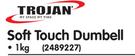 Trojan 1Kg Soft Touch Dumbell
