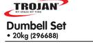 Trojan 20Kg Dumbell Set-Per Set