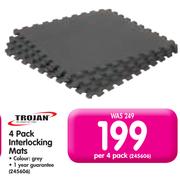 Trojan 4 Pack Interlocking Mats-Per Pack