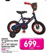 Marvel 16" Or 20" Ultimate Spiderman BMX-Each
