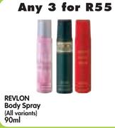 Revlon Body Spray(All Variants)-3x90ml