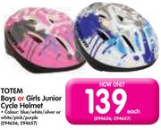 Totem Boys Or Girls Junior Cycle Helmet-Each