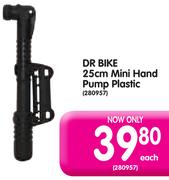 Dr Bike 25Cm Mini Hand Pump Plastic-Each