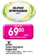 Gilbert Super Springbok Rugby Ball-Each