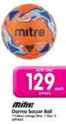 Mitre Dorma Soccer Ball-Each