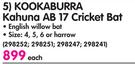 Kookaburra Kahuna AB 17 Cricket Bat