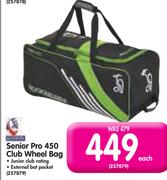 Kookaburra Senior Pro 450 Club Wheel Bag-Each