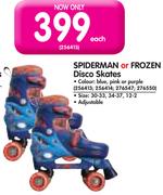 Spiderman Or Frozen Disco Skates-Each
