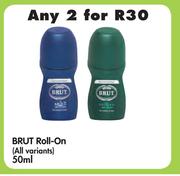 Brut Roll-On(All Variants)-2x50ml