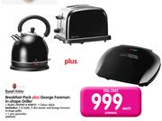 Russell Hobbs Breakfast Pack Plus George Foreman In-Shape Griller GR2080 & RHBP55