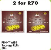 Penny Wise Sausage Rolls- 2 x 30's