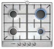 Bosch 600mm 4 Burner Gas Hob WCP PCP615B80Z