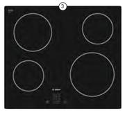 Bosch 600mm Touch Control Ceran Hob PKE611D17E