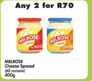 Melrose Cheese Spread(All Variants)-2x400g