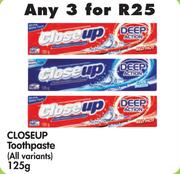 Closeup Toothpaste (All Variants)-3 x 125g