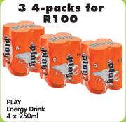 Play 3's Energy Drink -4 x 250ml