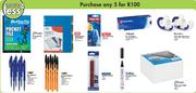 Stationary Items-Any 5 Items